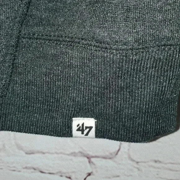 Carolina Panthers NFL by 47 VNeck Flint Black Pullover Hoodie Women's Size M NWT - Picture 6 of 11